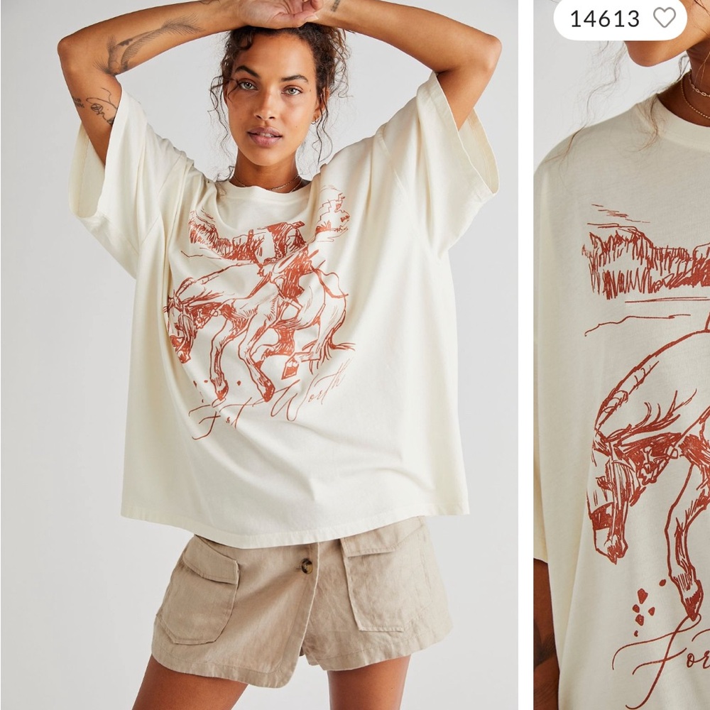 Free People Cowboy Rodeo One Size Tee